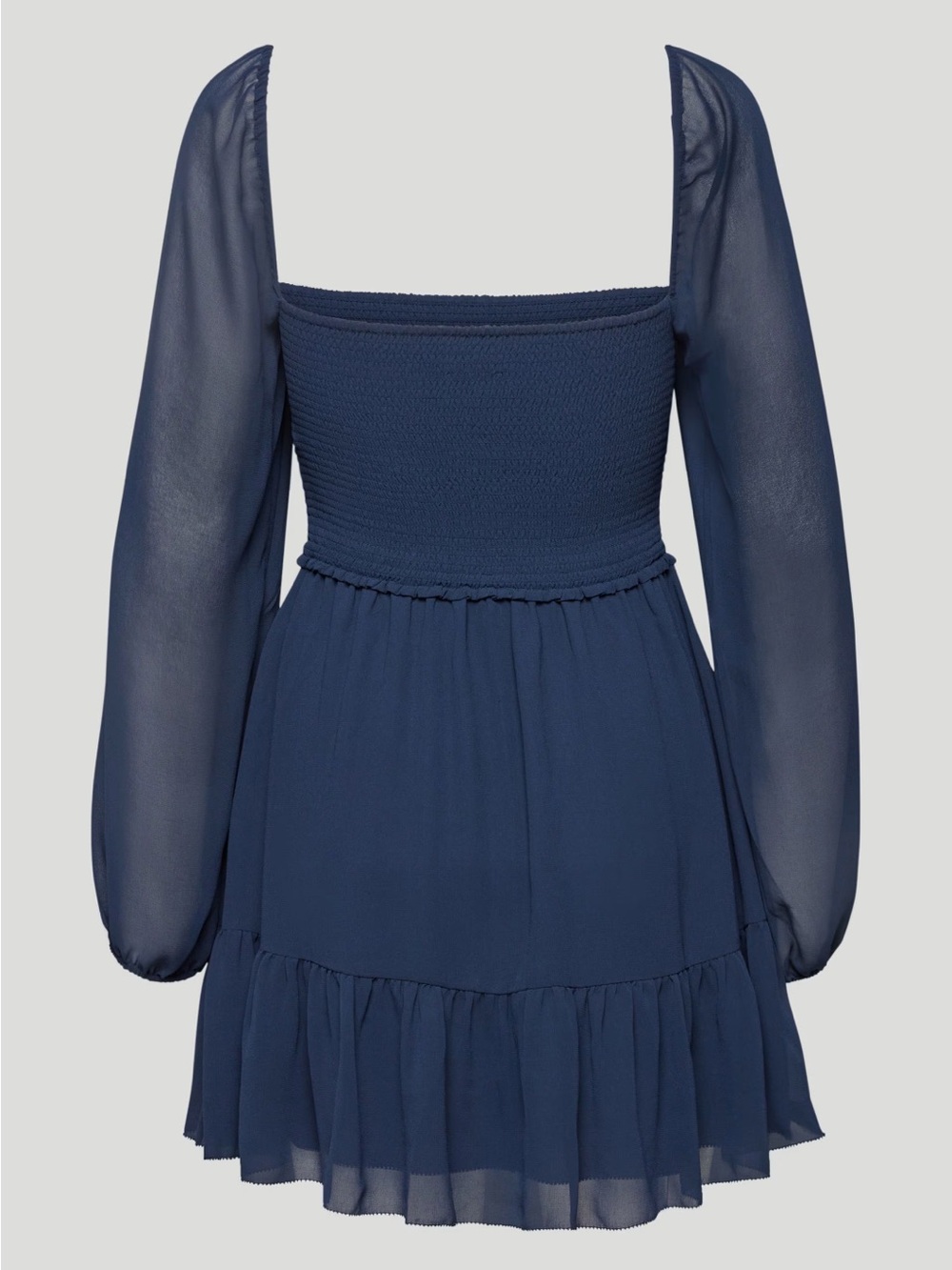 Wilfred Navy Tempest Long-Sleeve Mini Dress